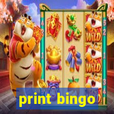 print bingo